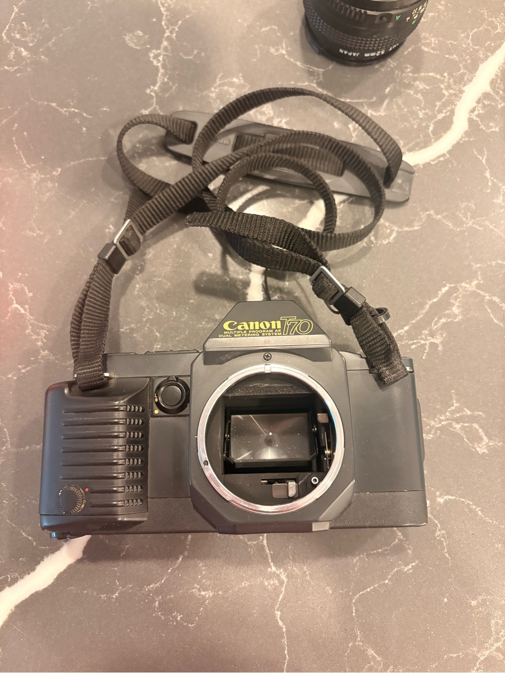 Canon T70 35mm SLR Camera Body - Black Film Camera